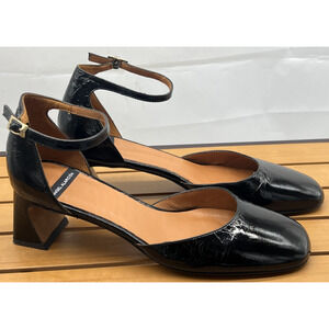 Angel Alarcon Mary Jane Patent Leather Heels EU 40 Black Anthropologie